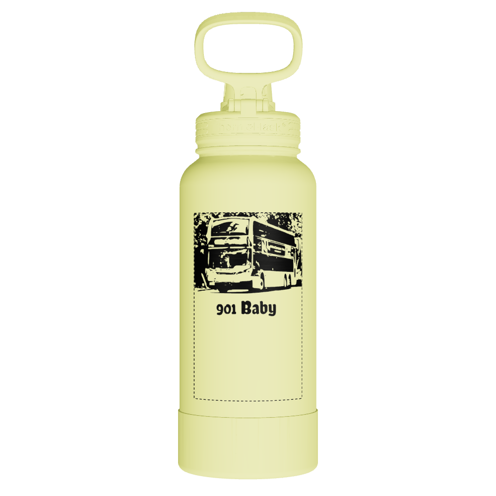 Neon Water Bottle With Spout Lid - customized