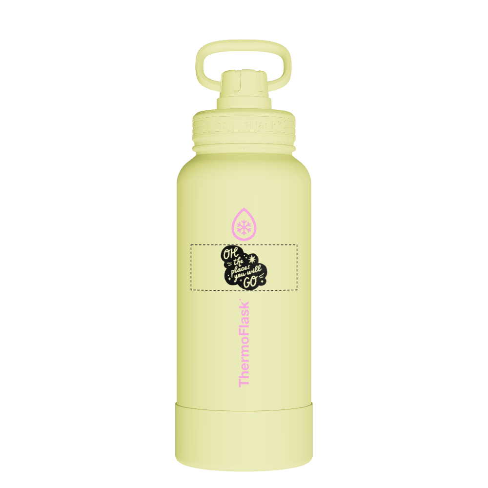 Neon Water Bottle with Spout Lid - customized