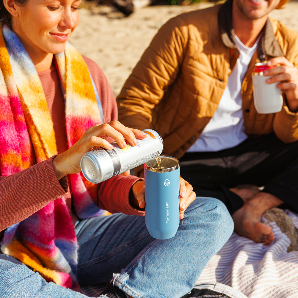 Slim Insulated Can Cooler | Thermos Brand Glacier