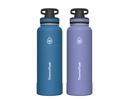 40 oz Bottle 2 Pack w/ Four Lid Combo - customized