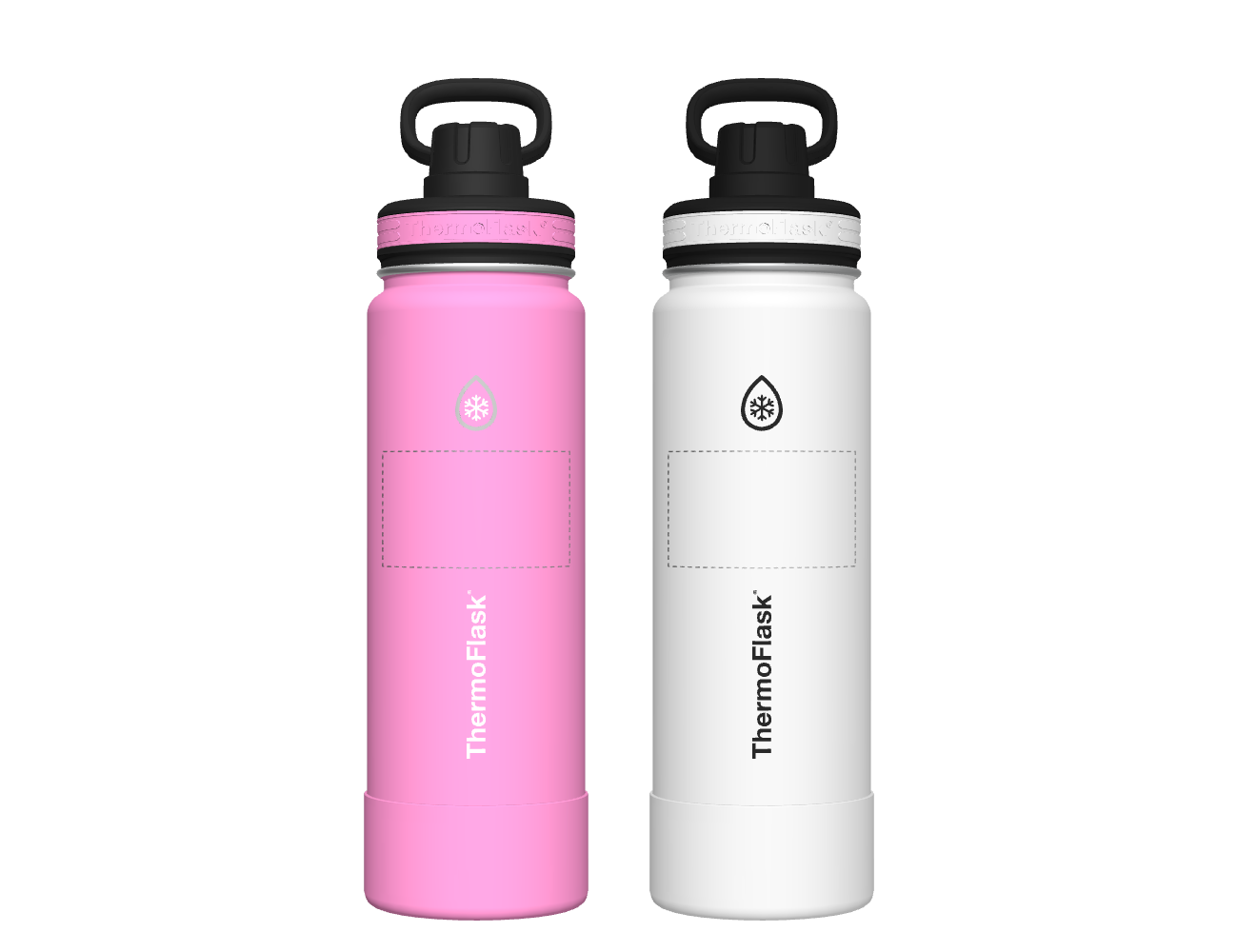 24 oz Bottle 2 Pack w/ Spout Lid - customized