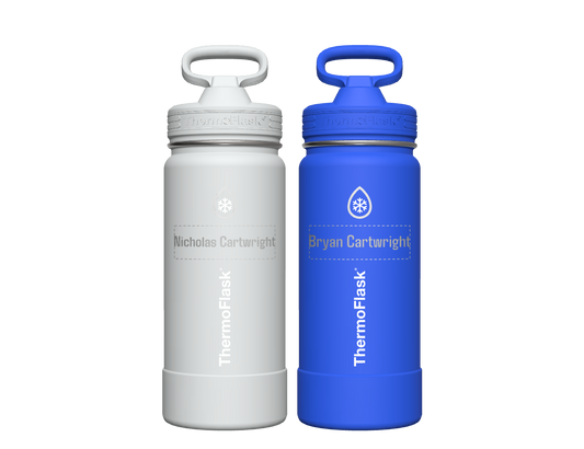 16 oz Kids Water Bottle 2 Pack w/ Straw Lid - customized