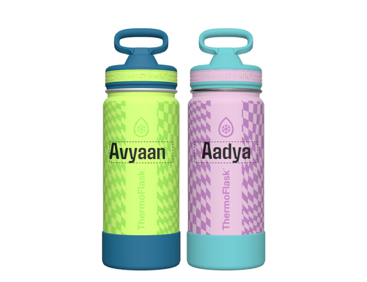 16oz Kids Straw Bottle 2pk - customized