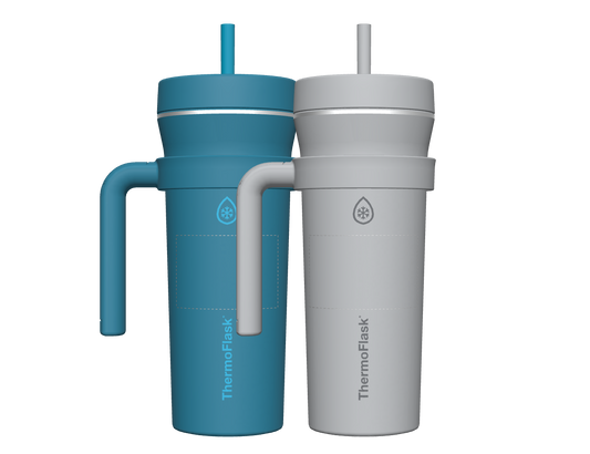 32oz Tumbler with Handle 2 Pack - customized