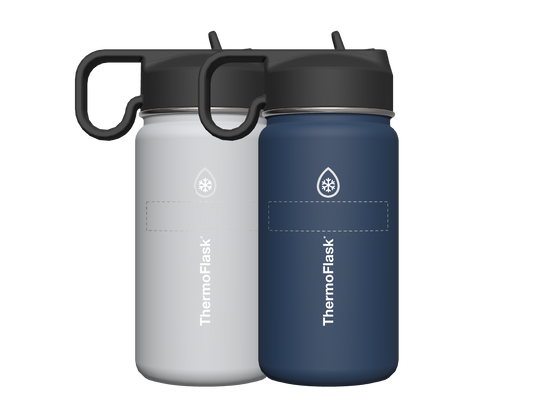 14 oz Kids Bottle 2 Pack w/ Straw Lid - customized