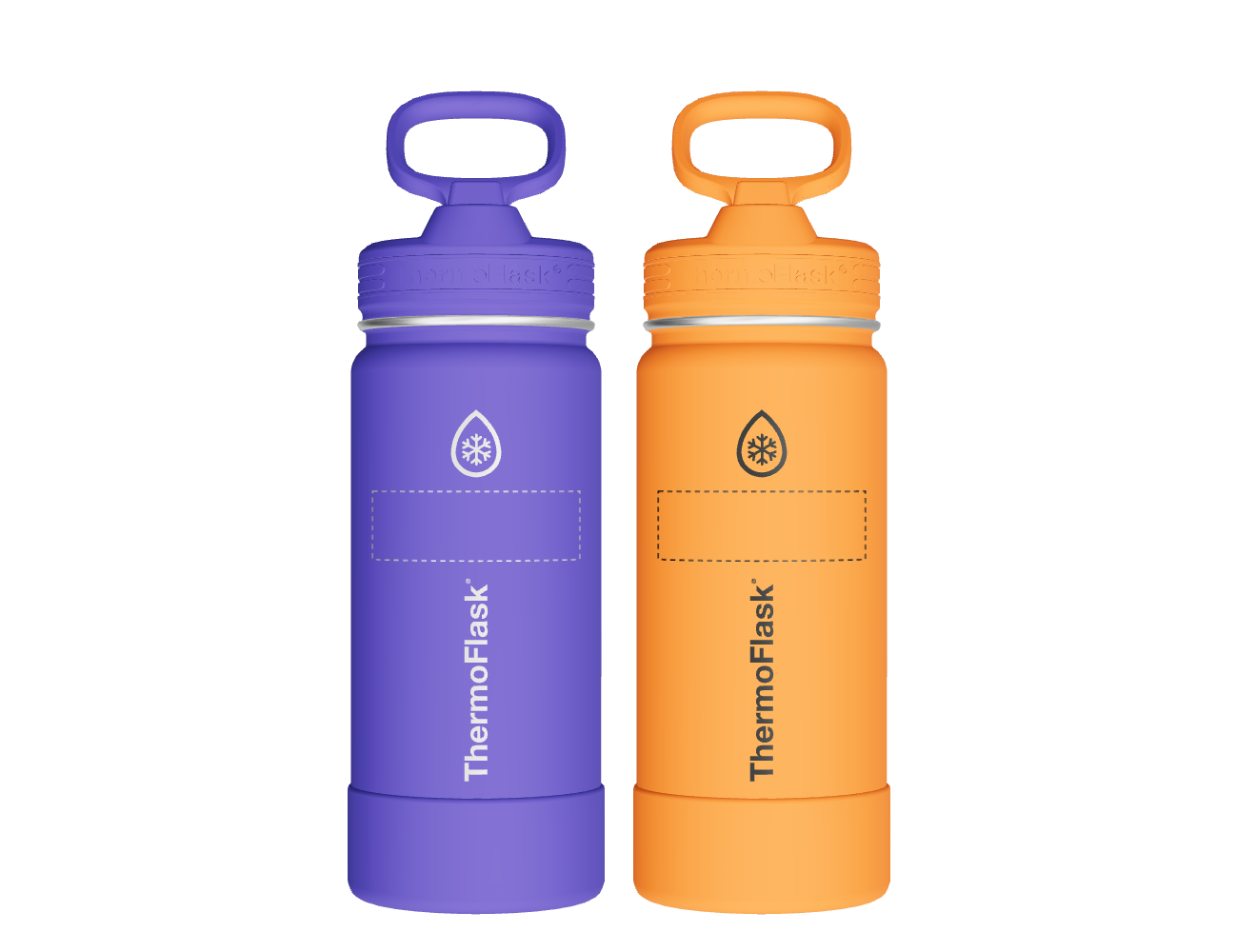 16oz Kids Water Bottle 2 Pack w/ Straw Lid - customized