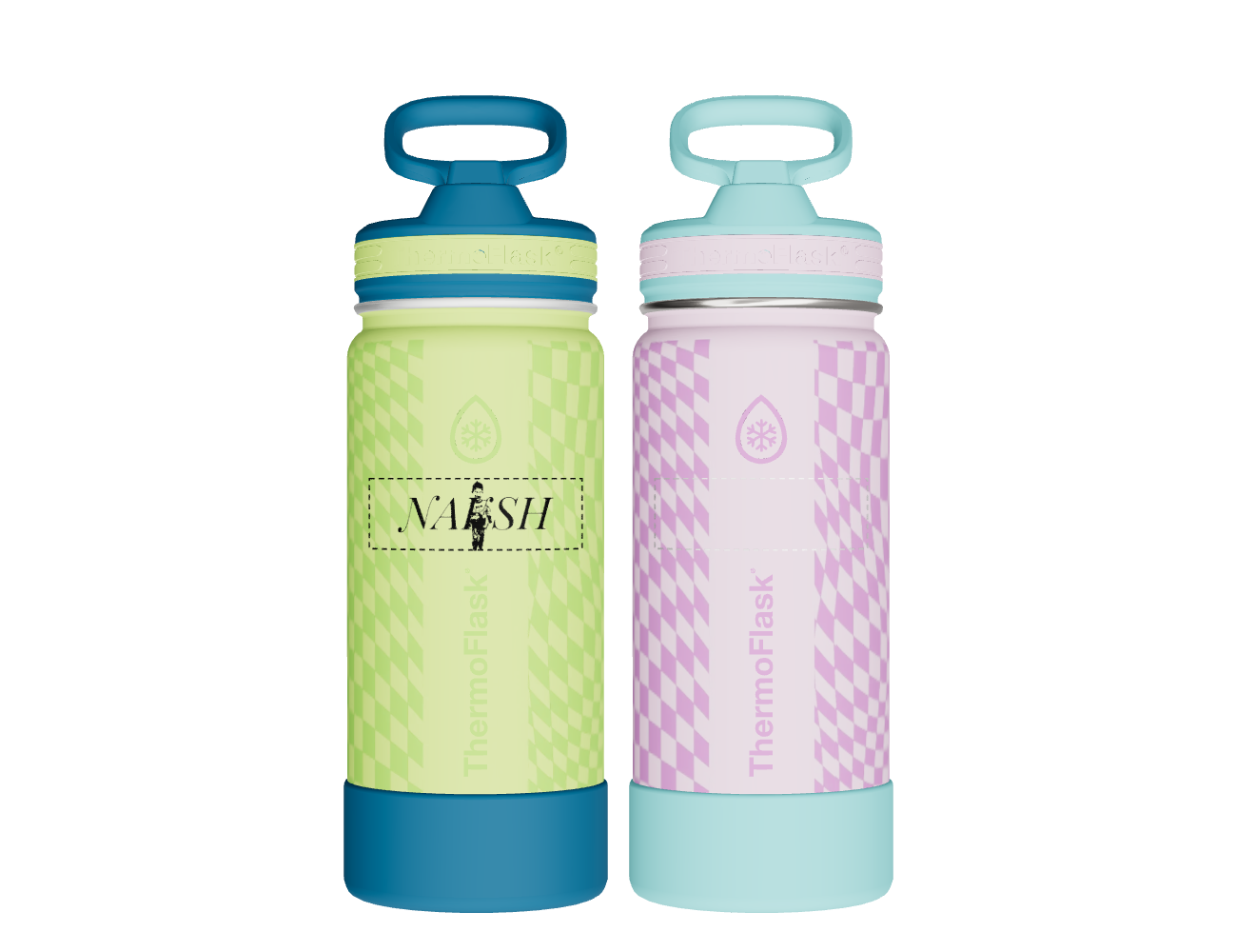 16oz Kids Straw Bottle 2 Pack - customized