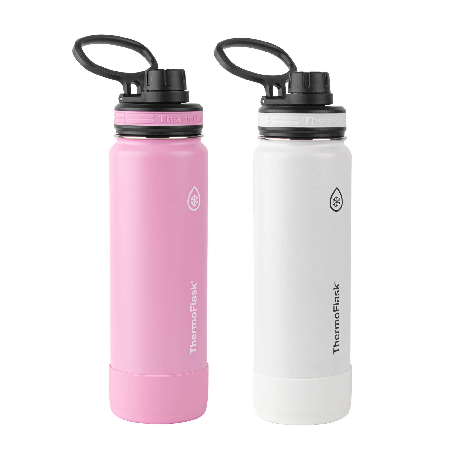 24oz Water Bottle Two Pack w/ Spout Lid – ThermoFlask