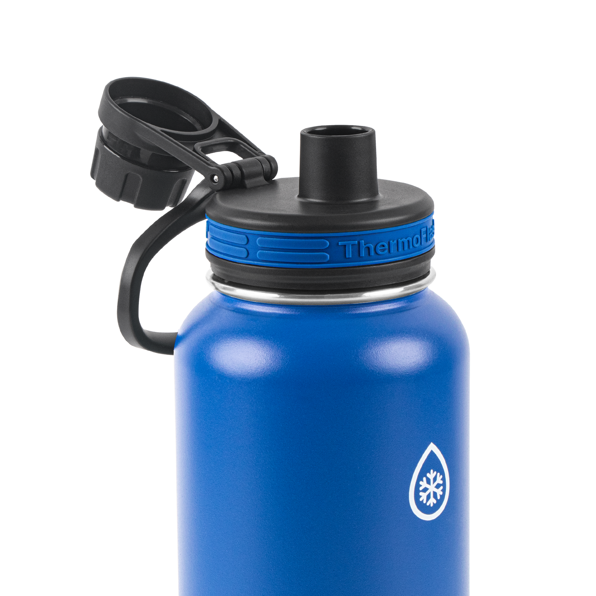 40oz Ice Grey/Azure Bottle with Spout Lids