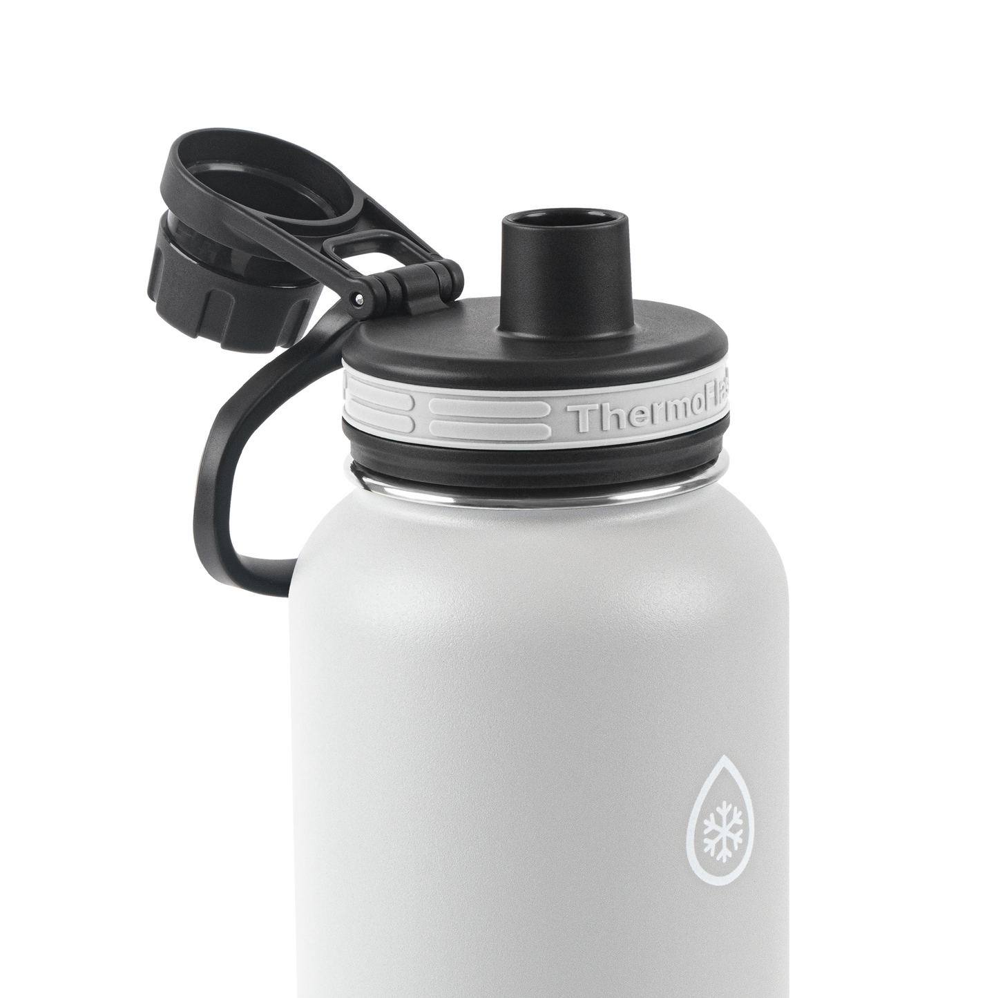 40oz Ice Grey/Azure Bottle with Spout Lids