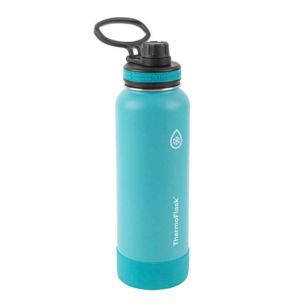Thermoflask Insulated Water Bottle with Spout Lid, 40oz, 2 Pack  (Teal/Black), 1 - Metro Market