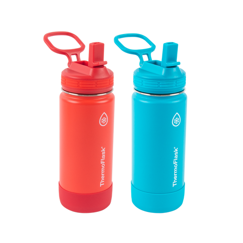 2 Packs Straw Lid for Yeti Rambler Water Bottle 12 oz, 18 oz, 26 oz, 36 oz, 64 oz, Replacement Straw Cap Rubber Coated Bite Valve with Flexible Handle