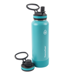 40oz Splash/Ice Grey Bottles with four lids