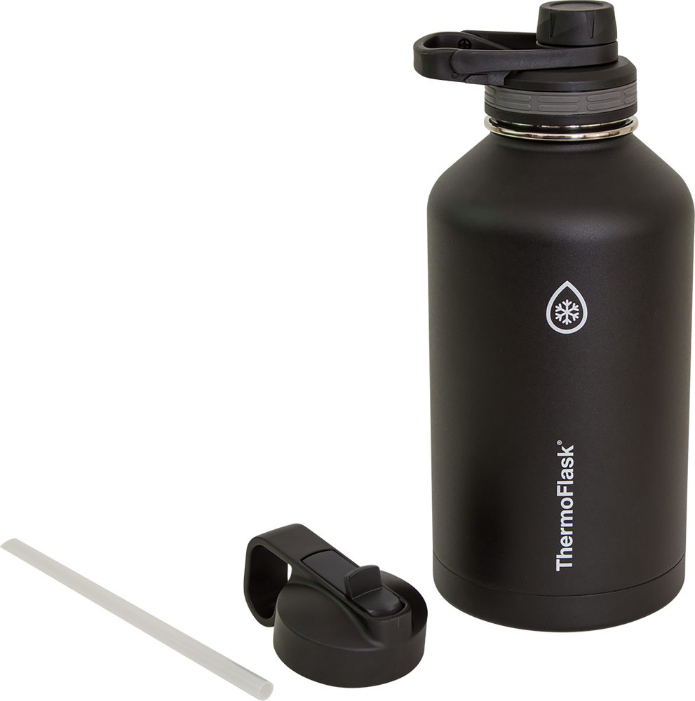 THERMOSIS 64 Oz & 32 Oz Water Bottle With Straw Bundle, Half Gallon Water  Bottle Thermos, Insulated Water Bottle, Stainless Steel Water Bottles.