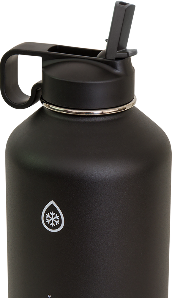 Thermoflask 64oz Insulated Stainless Steel Bottle 2 In 1 Chug And Straw Lid  Black : Target