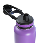 32oz Plum insulated water bottle with Chug Lid and Straw Lid