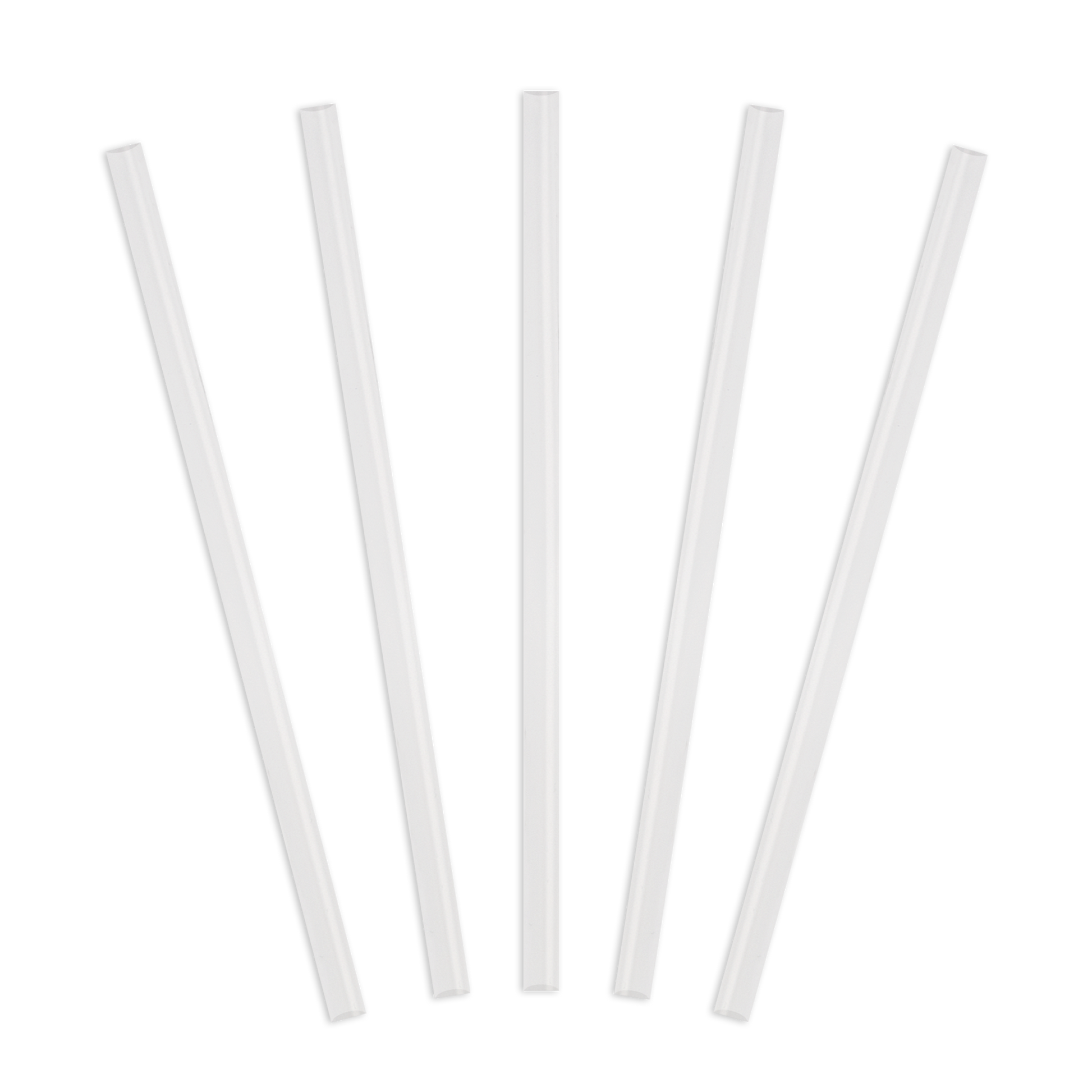 One Size Clear Five Straws for insulated water bottles.