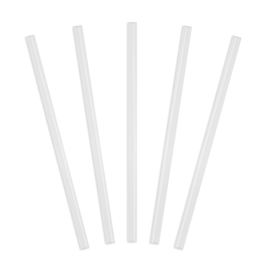 One Size Clear Five Straws for insulated water bottles.