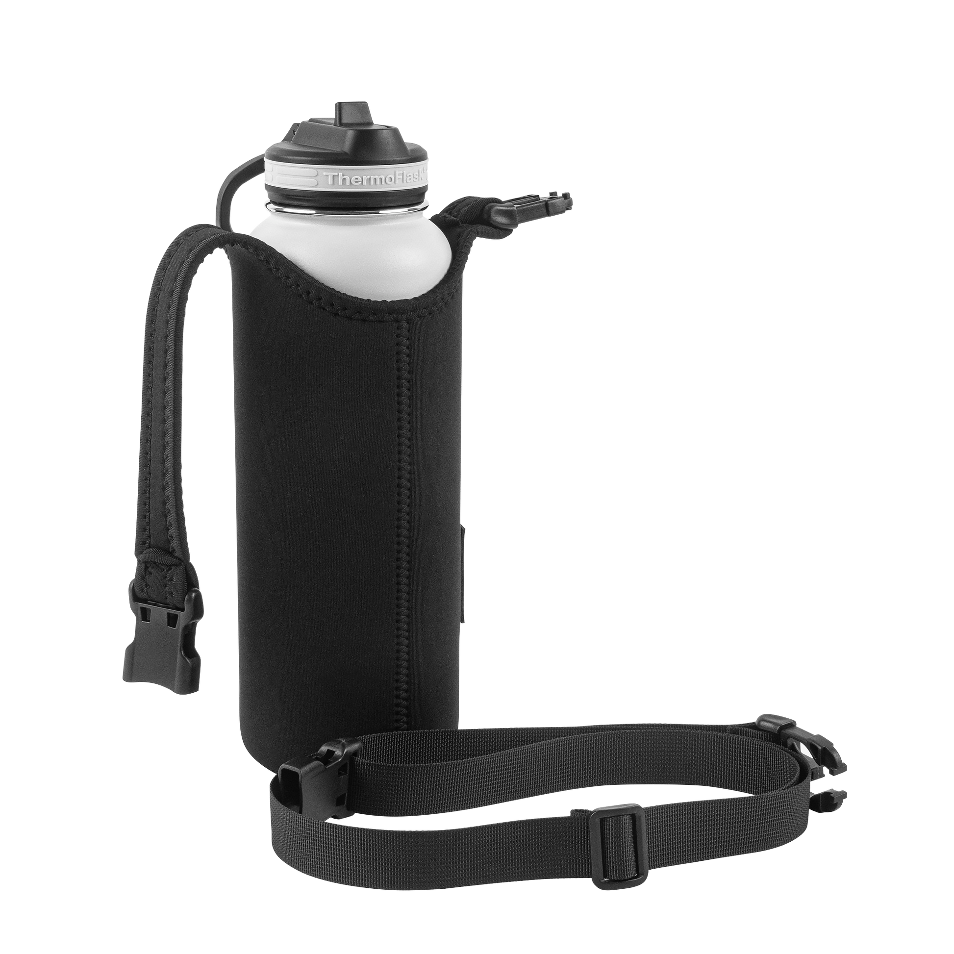 32/40oz Size Black ThermoFlask Bottle Sling